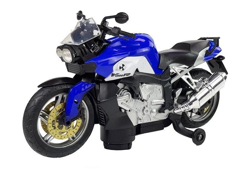Žaislinis motociklas Lean Toys, mėlynas/juodas
