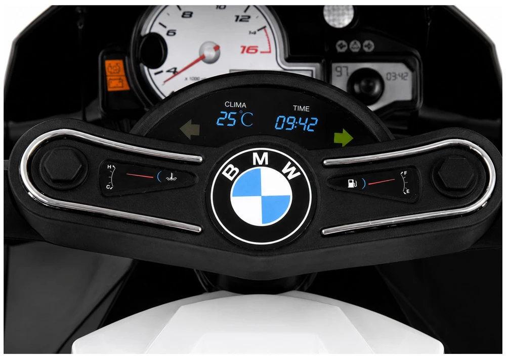 Lean Cars Trijų ratų elektrinis motociklas vaikams L-Toys BMW S1000RR, juodas