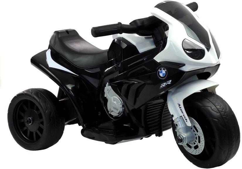 Lean Cars Trijų ratų elektrinis motociklas vaikams L-Toys BMW S1000RR, juodas