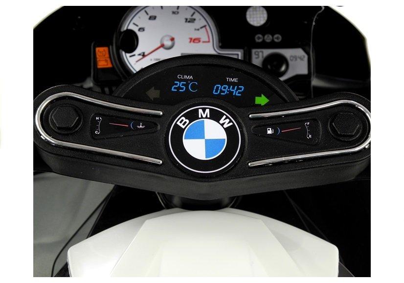 Lean Cars Trijų ratų elektrinis motociklas vaikams L-Toys BMW S1000RR, juodas