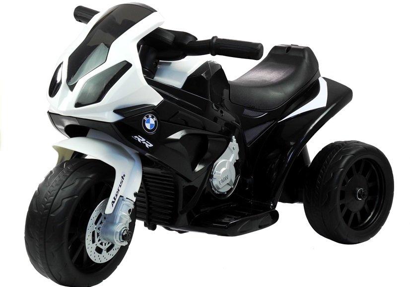 Lean Cars Trijų ratų elektrinis motociklas vaikams L-Toys BMW S1000RR, juodas