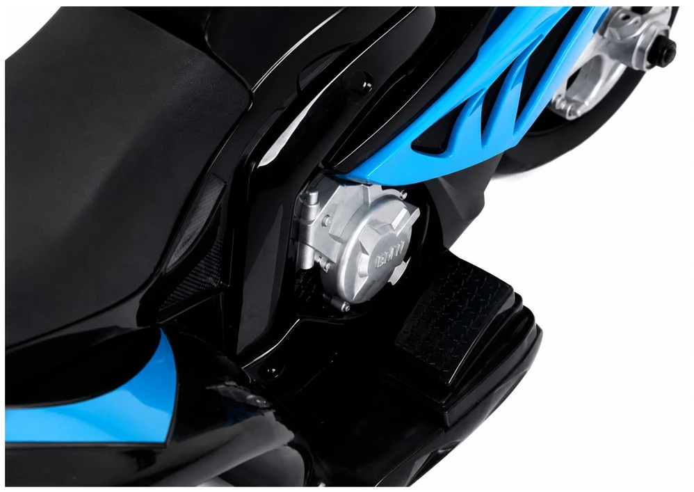 Lean Cars Vienvietis vaikiškas elektrinis motociklas BMW S1000RR, mėlynas