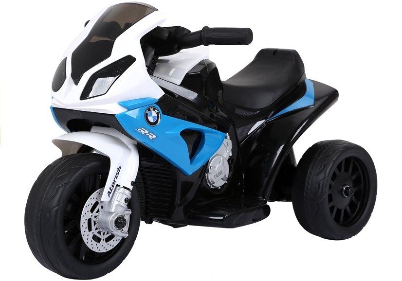 Lean Cars Vienvietis vaikiškas elektrinis motociklas BMW S1000RR, mėlynas