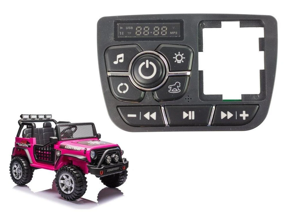 Muzikos skydelis elektromobiliui Lean Cars XMX618, juodas