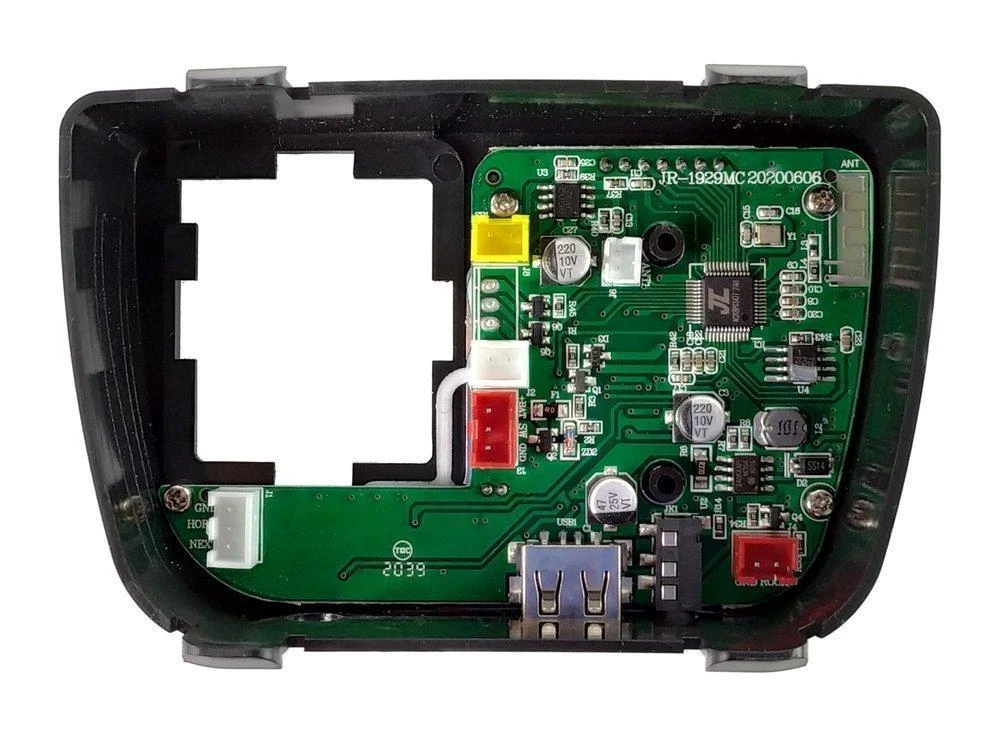 Muzikos skydelis elektromobiliui Lean Cars XMX618, juodas
