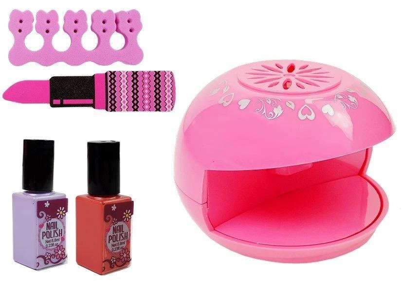 Lean Toys Vaikiškas nagų puošybos rinkinys su nagų džiovintuvu