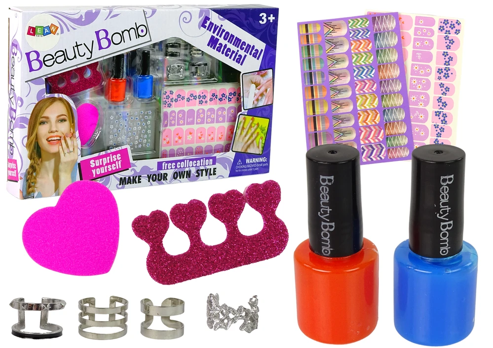 Lean Toys Nagų dažymo rinkinys vaikams