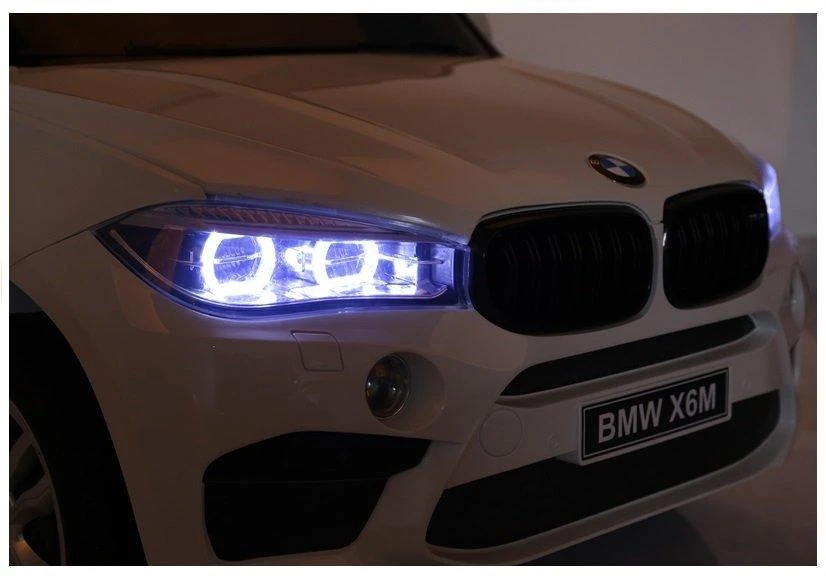 Lean Cars Vaikiškas elektromobilis BMW X6M – baltas