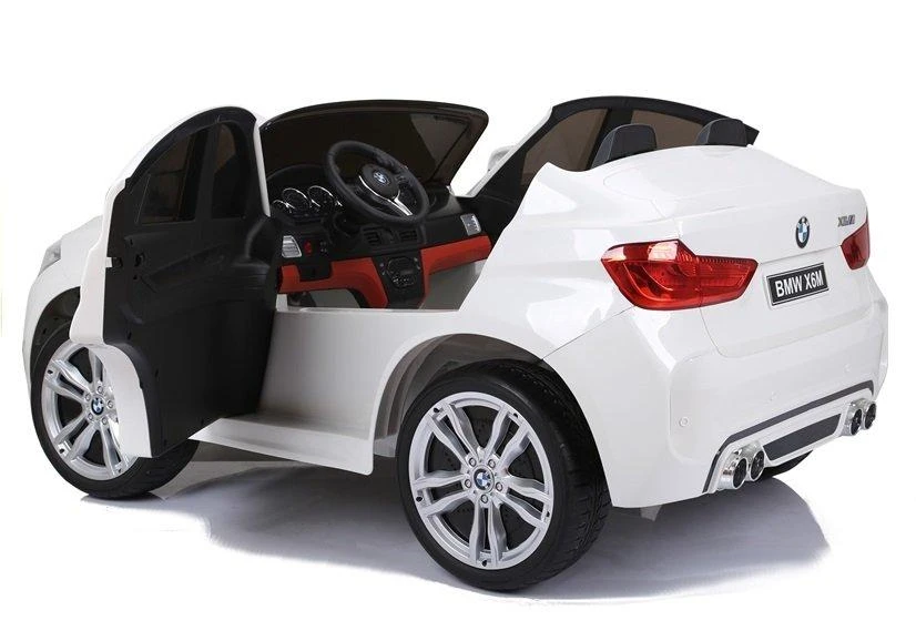 Lean Cars Vaikiškas elektromobilis BMW X6M – baltas