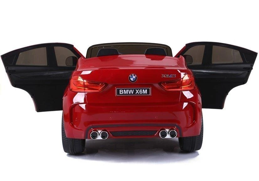Lean Cars Elektrinis visureigis BMW X6M, raudonas, Raudona