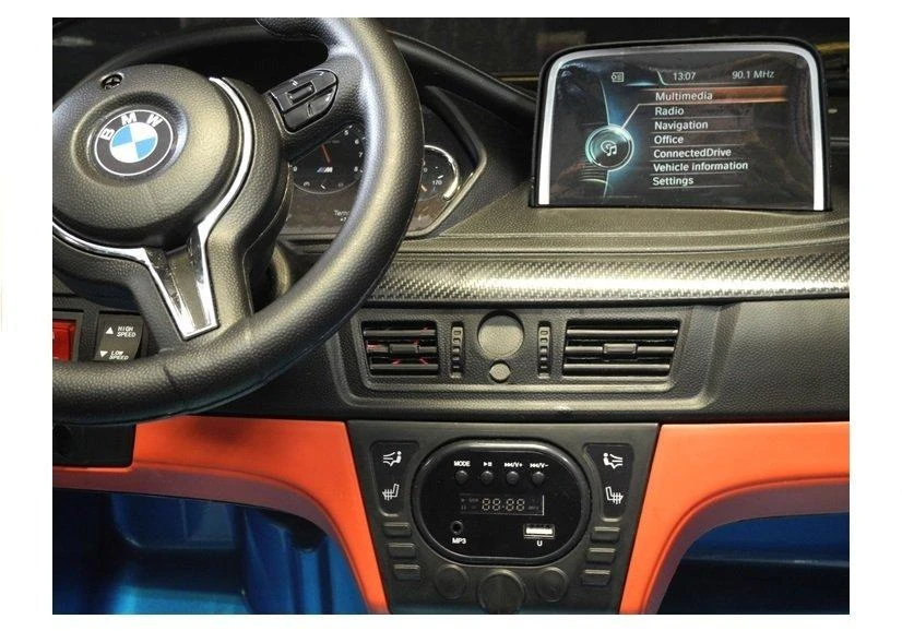 Lean Cars Elektrinis visureigis BMW X6M, raudonas, Raudona
