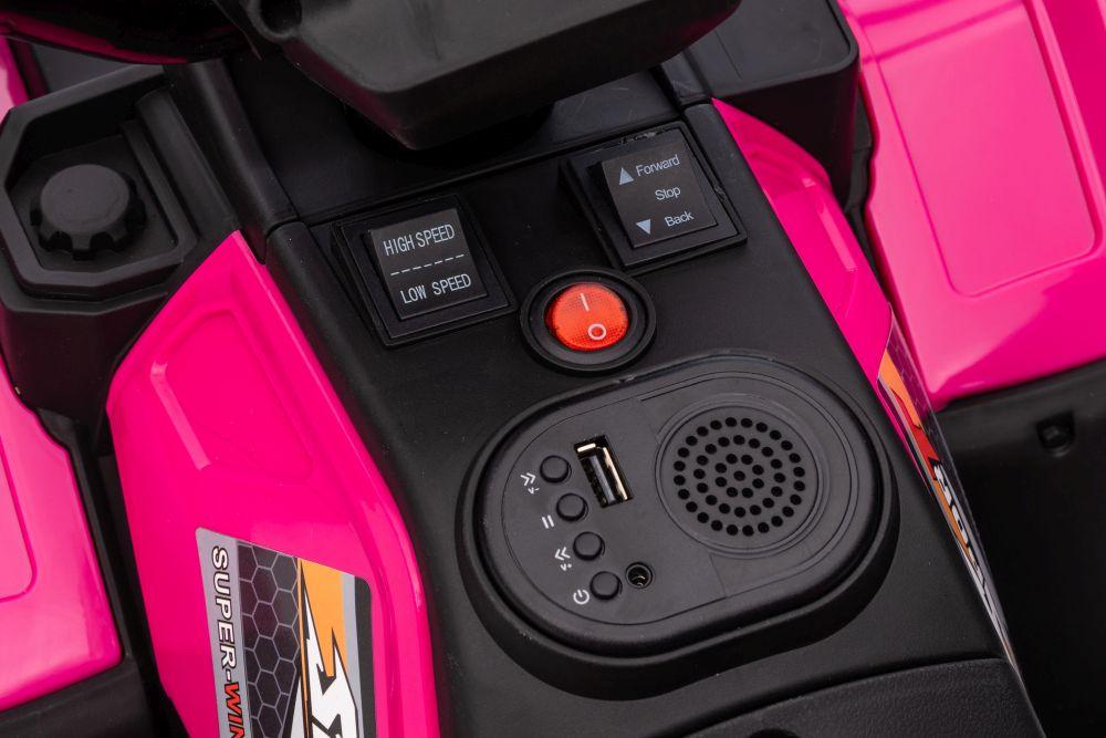 Lean Cars Vienvietis elektromobilis vaikams, rožinis