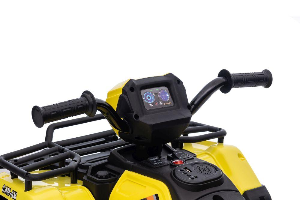 Lean Cars Elektrinis keturratis JC915 geltonos spalvos