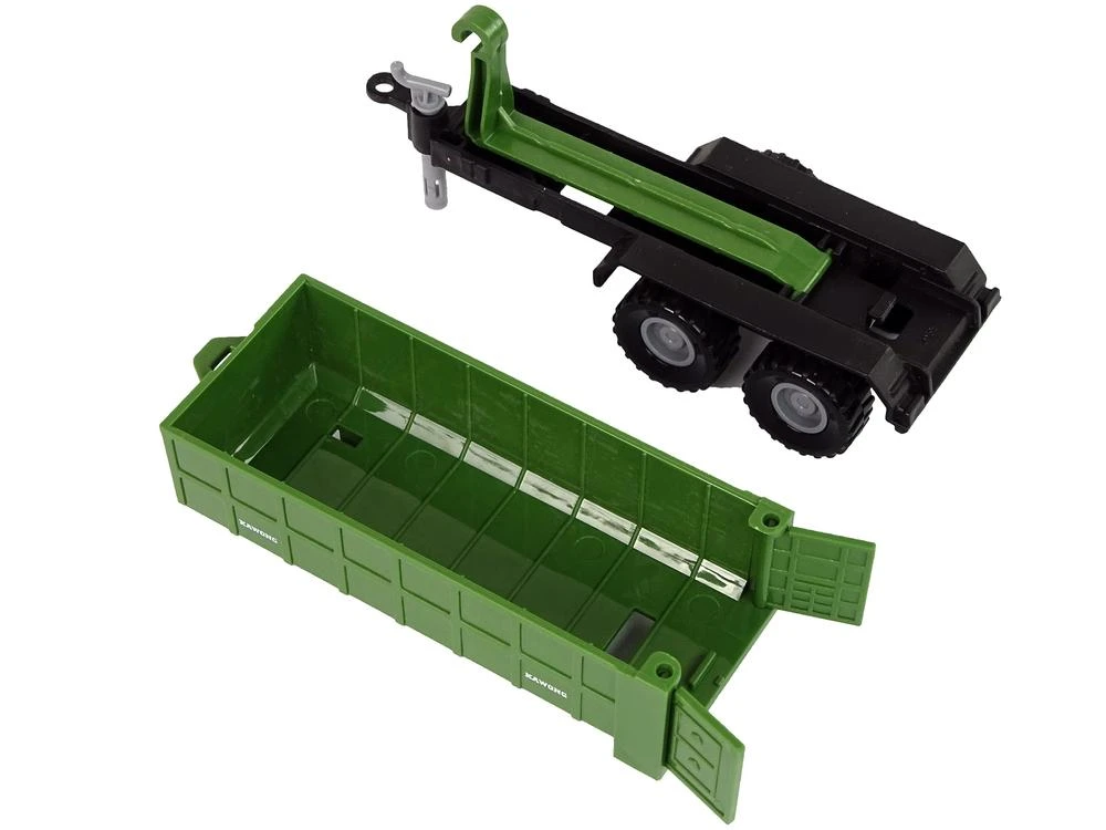 Lean Toys Žaislinis su priekaba traktorius