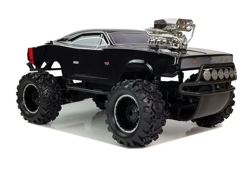 Lean Toys Visureigis 4x4 su nuotolinio valdymo pultu 1:10, juodas, 6 m.+