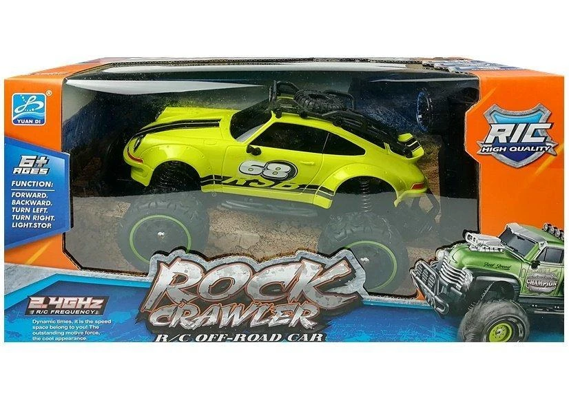 Lean Toys Nuotoliniu būdu valdomas automobilis Off-road R/C, geltona