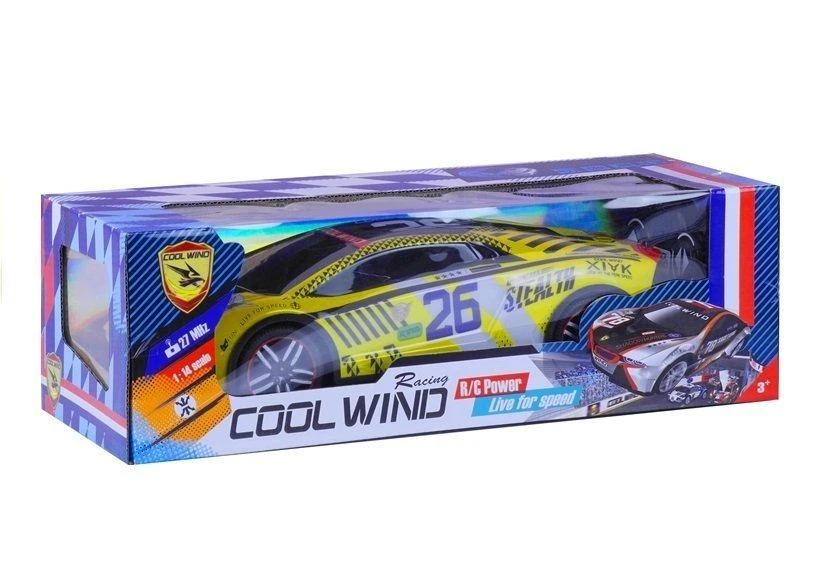 Lean Toys Radijo bangomis valdomas automobilis, geltonas