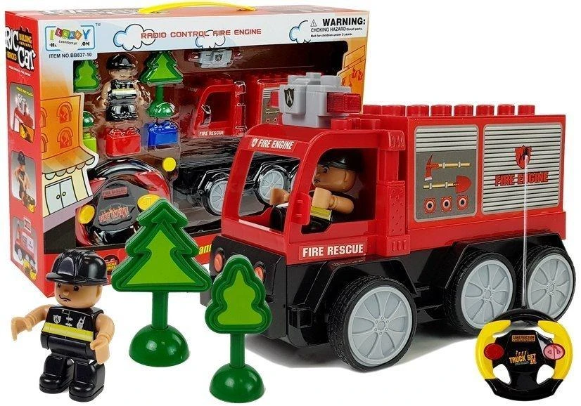 Nuotoliniu būdu valdomas R/C gaisrinės automobilis LeanToys