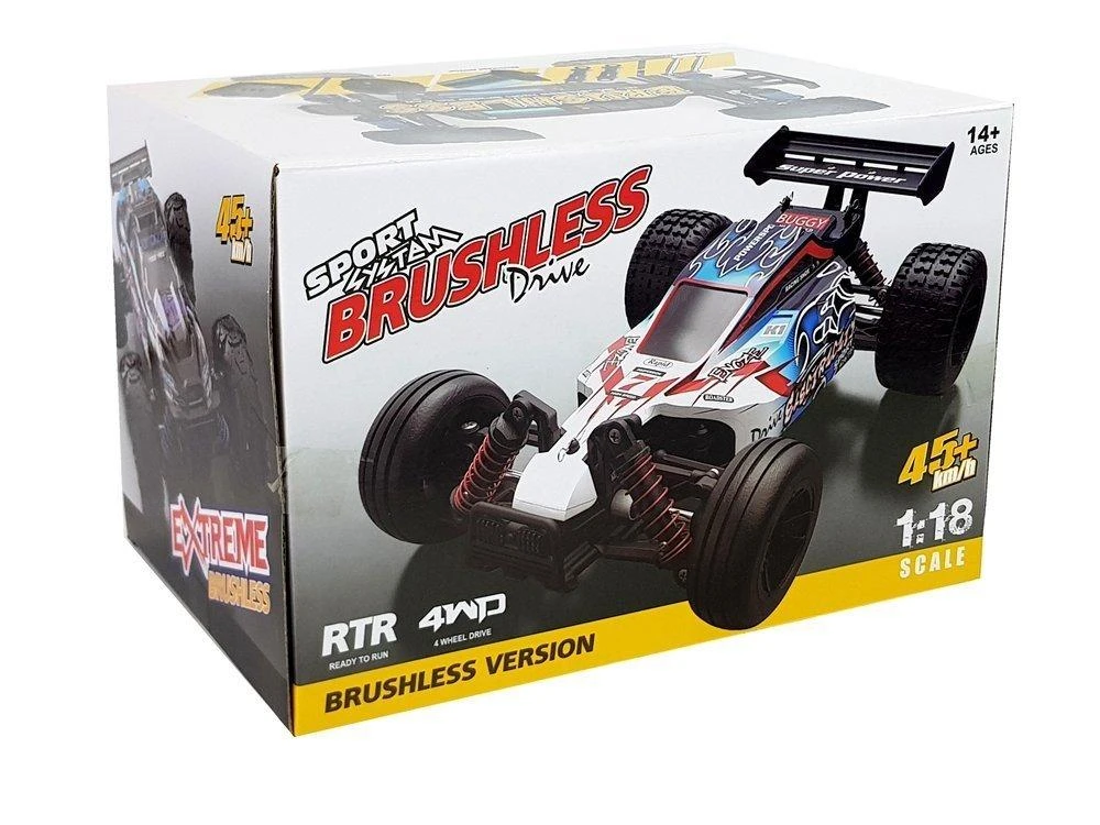 Lean Toys Bagis su nuotolinio valdymo pultu ENOZE 9303E, 1:18, 45 km/h, geltonas