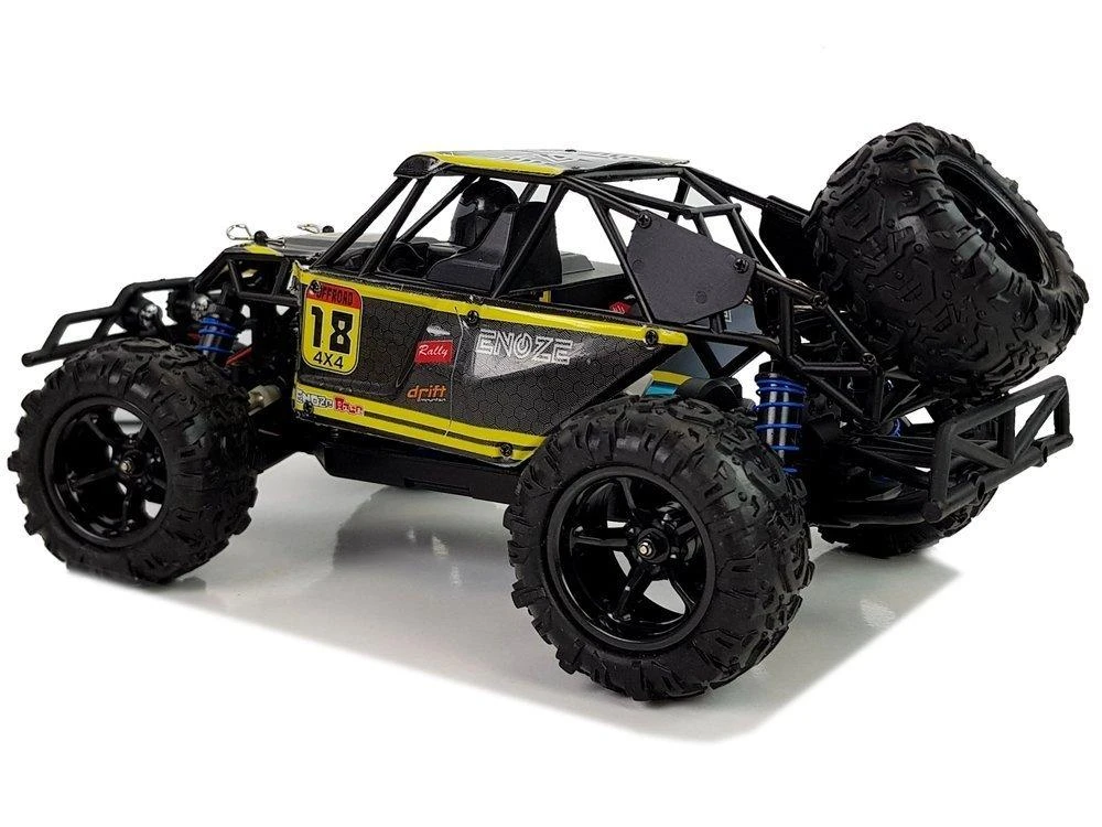 Lean Toys Bagis su nuotolinio valdymo pultu ENOZE 9303E, 1:18, 45 km/h, geltonas