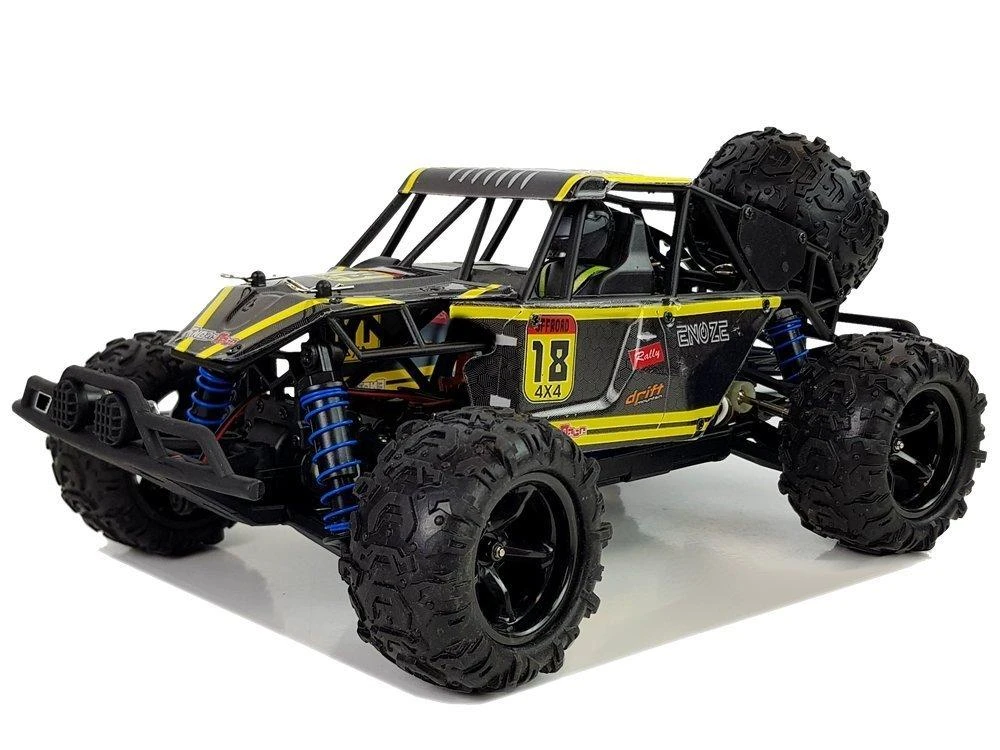 Lean Toys Bagis su nuotolinio valdymo pultu ENOZE 9303E, 1:18, 45 km/h, geltonas