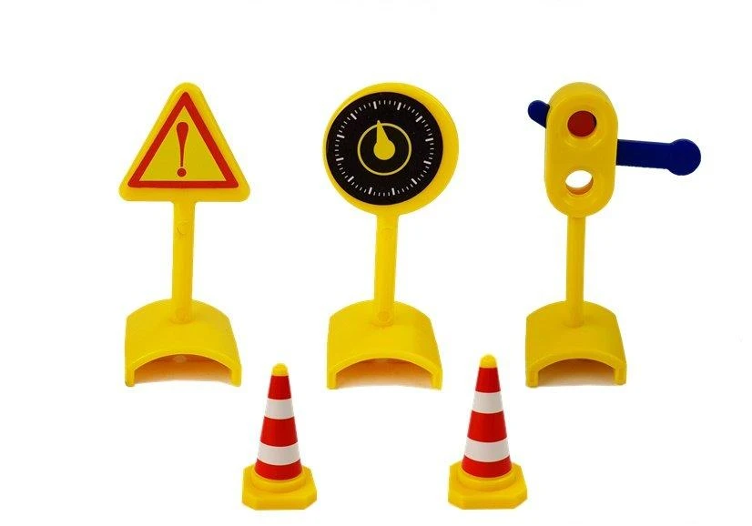 Lean Sport Lean Toys Nustatyti degalinės žaislinių automobilių kelio ženklų šviesos garsą