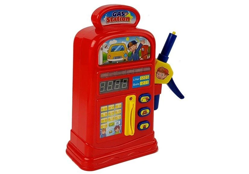 Lean Sport Lean Toys Nustatyti degalinės žaislinių automobilių kelio ženklų šviesos garsą