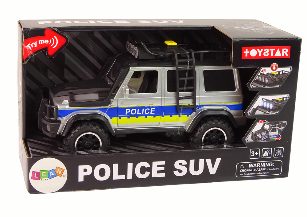 Lean Toys Policijos visureigis su frikcine pavara Leantoys 1:14