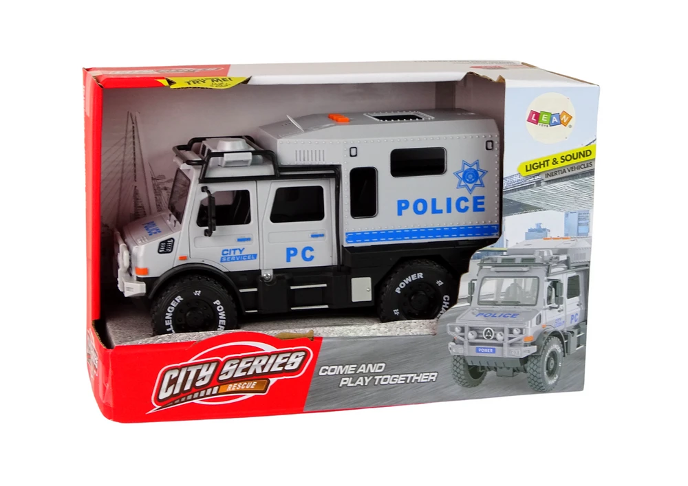 Lean Toys Miesto tarnybų visureigis su šviesos ir garso efektais