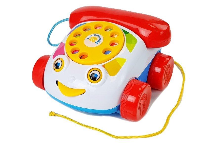 Vaikiškas telefonas su ratukais ir garsais
