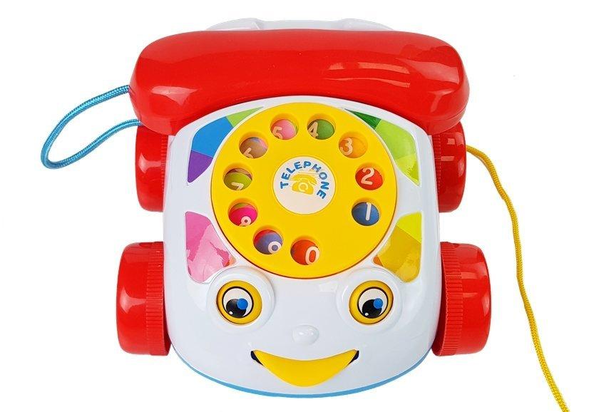 Vaikiškas telefonas su ratukais ir garsais