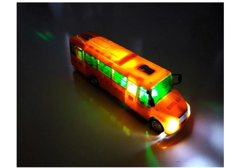Lean Toys Žaislinis mokyklinis autobusas su šviesomis ir garsais, 20 cm