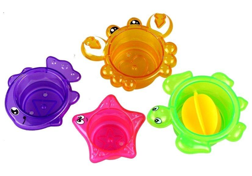 Zabawka Vonios žaislų rinkinys Lean Toys su pelikanu ir priedais, 5 dalys