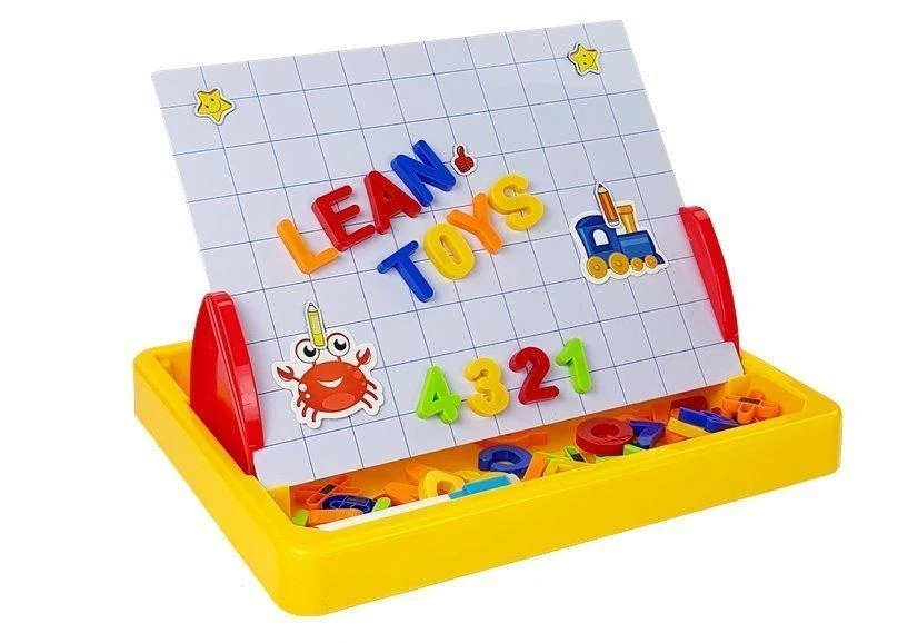 Lean Toys Piešimo lenta su magnetais