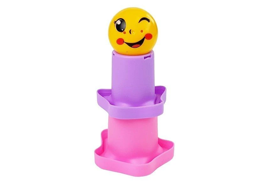 Lean Toys Vaivorykštės spalvų piramidė vaikams