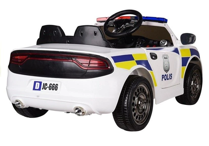 Lean Cars Elektrinis policijos automobilis vaikams su nuotoliniu valdymu ir 2x20W varikliais