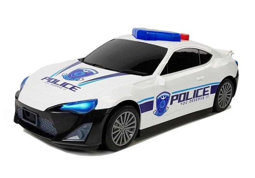 Lean Toys Automobilis su policininko figūrėlė 2in1