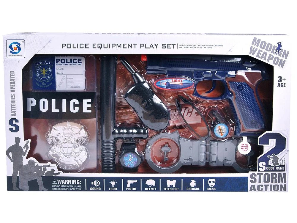 Lean Toys Žaislinis policininko rinkinys