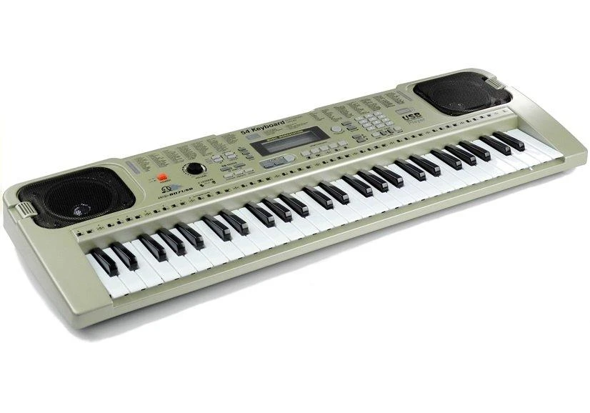 Lean Toys Vaikiškas muzikinis sintezatorius su USB mikrofonu