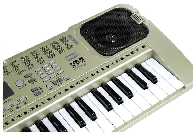 Lean Toys Vaikiškas muzikinis sintezatorius su USB mikrofonu