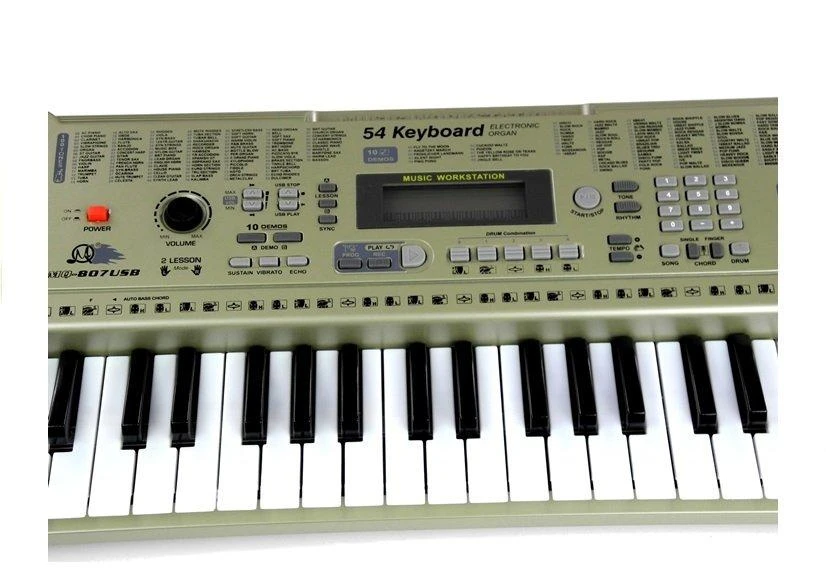 Lean Toys Vaikiškas muzikinis sintezatorius su USB mikrofonu