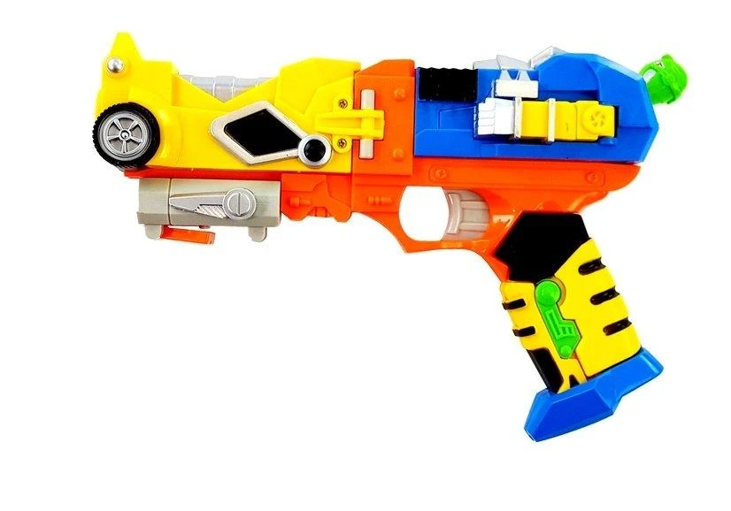 Lean Toys Vaikiškas pistoletas su putplasčio strėlėmis ir kauke