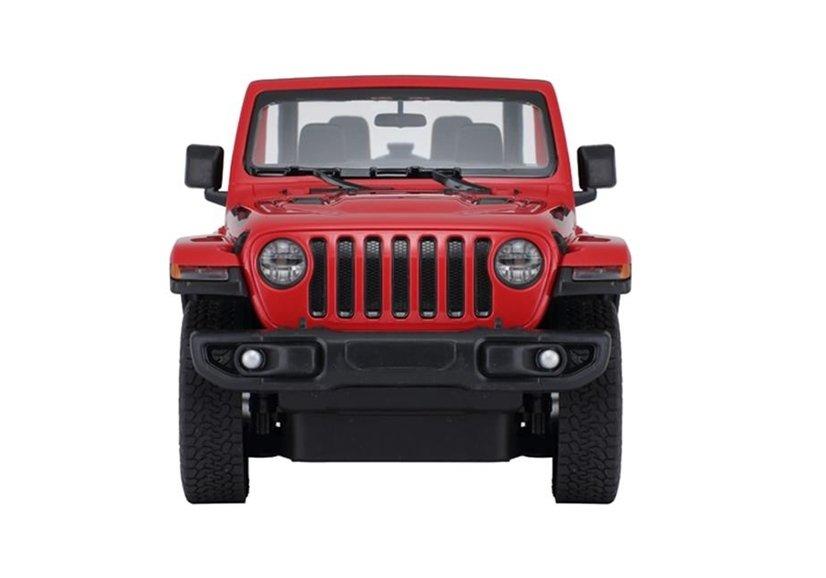 Rastar Nuotoliniu būdu valdomas raudonas Jeep Wrangler Rubicon 1:14 modelis