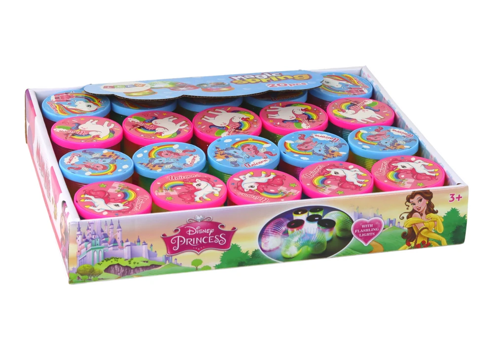 Vaivorykštės spyruoklė su šviesos efektu Lean Toys