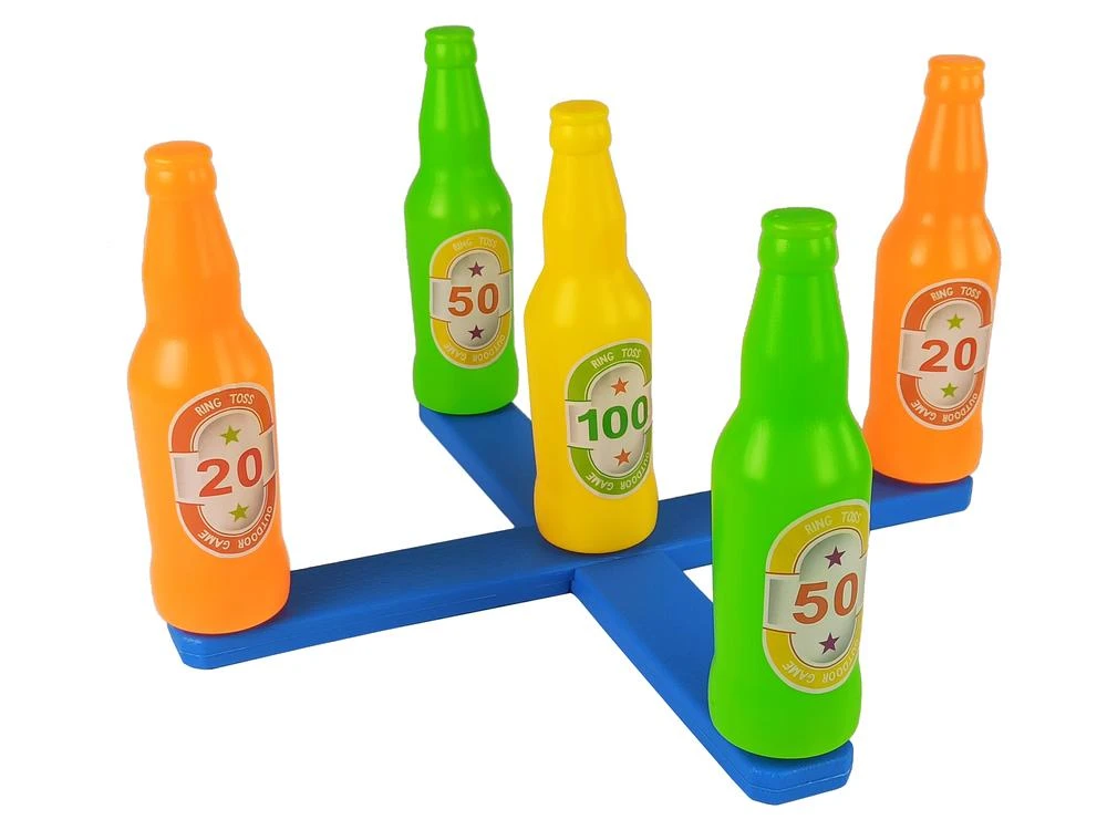 Lean Toys Spalvotas arkadinis žiedų metimo žaidimas