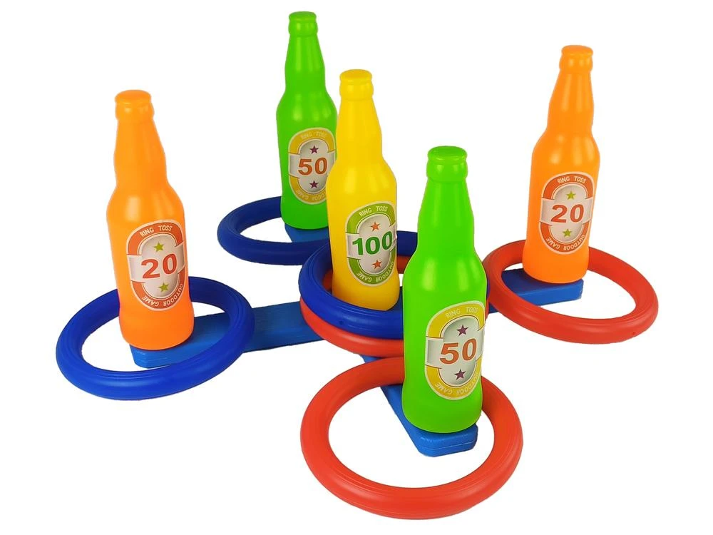 Lean Toys Spalvotas arkadinis žiedų metimo žaidimas