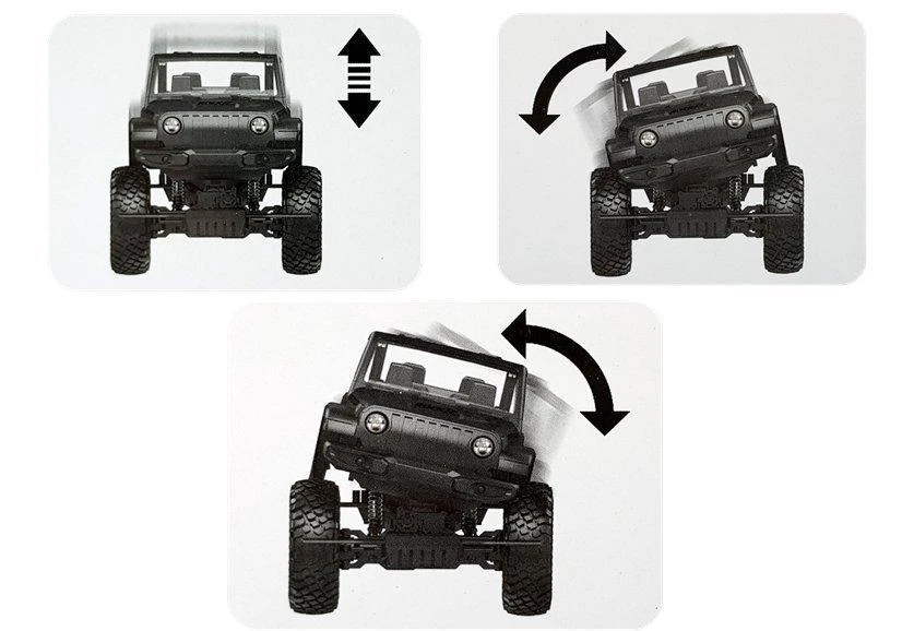 Lean Toys Džipas 4x4 su nuotolinio valdymo pultu 1:8, raudonas, 3 m.+