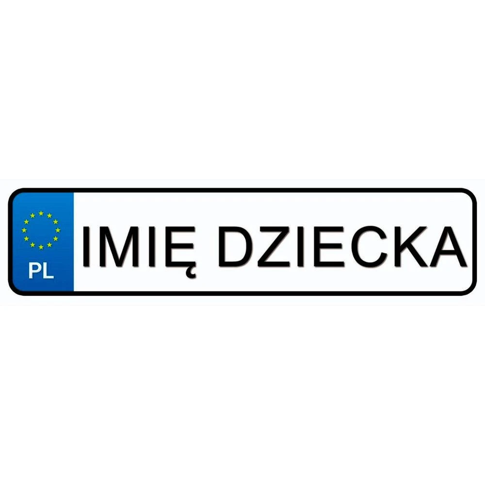 Lean Cars Vairuotojo pažymėjimo numeriai Vaiko vardo lipdukas
