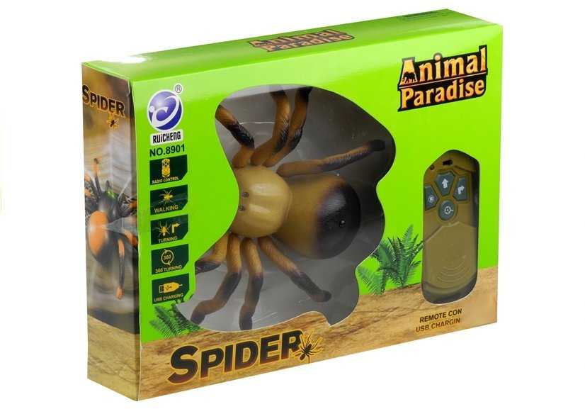 Nuotoliniu būdu valdomas tarantulas Lean Toys, geltonas