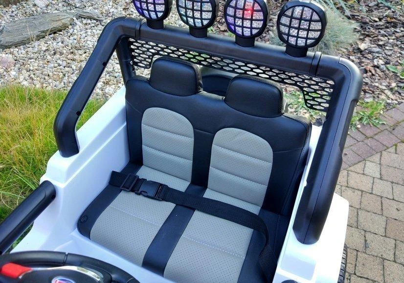 Lean Cars Elektrinis visureigis vaikams Jeep S2388, baltas